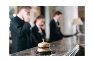 security guard checking credential