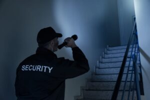 Unarmed patrol man