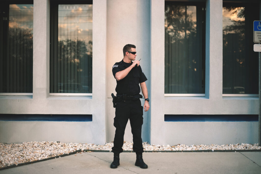 Standing Security Guard