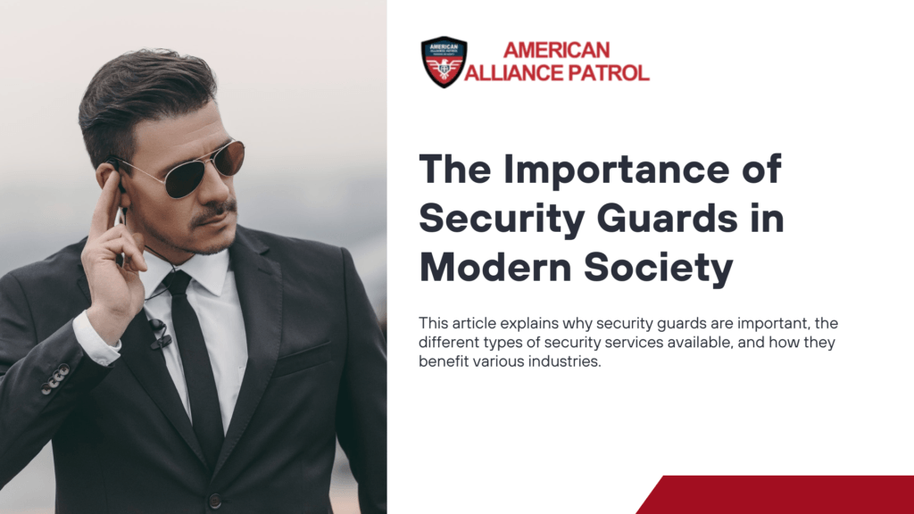 Importance of Security Guards